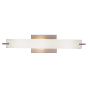 George Kovacs Tube 20in 3-Light Bathroom Vanity Light | Brushed Nickel Etched Opal Glass | Bathroom Vanity | 20 x 4 x 5 in | Model P5044-084
