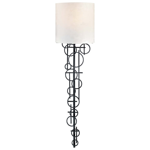 George Kovacs 1-Light 30in Wall Sconce | Contemporary Black Finish | Hallway & Living Room Accent Light | 8 x 5 x 30 in | Model P5130-066