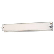 George Kovacs Cubism 30in LED Bath Vanity Light | Contemporary Chrome and Mitered Glass | Bathroom Vanity Lighting | Model P5217-077-L
