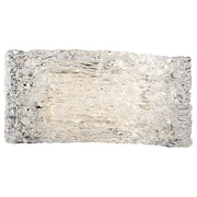 George Kovacs Forest Ice 12in 1-Light LED Bath Vanity Light | Transitional Chrome and Clear Artisan Glass | Bathroom & Powder | Model P5281-077-L