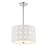 Minka George Kovacs Patchwork 3 Light 16" Pendant, Nickel/White