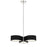 Minka George Kovacs Side Step 3 Light LED Chandelier, Coal/Nk/Wh