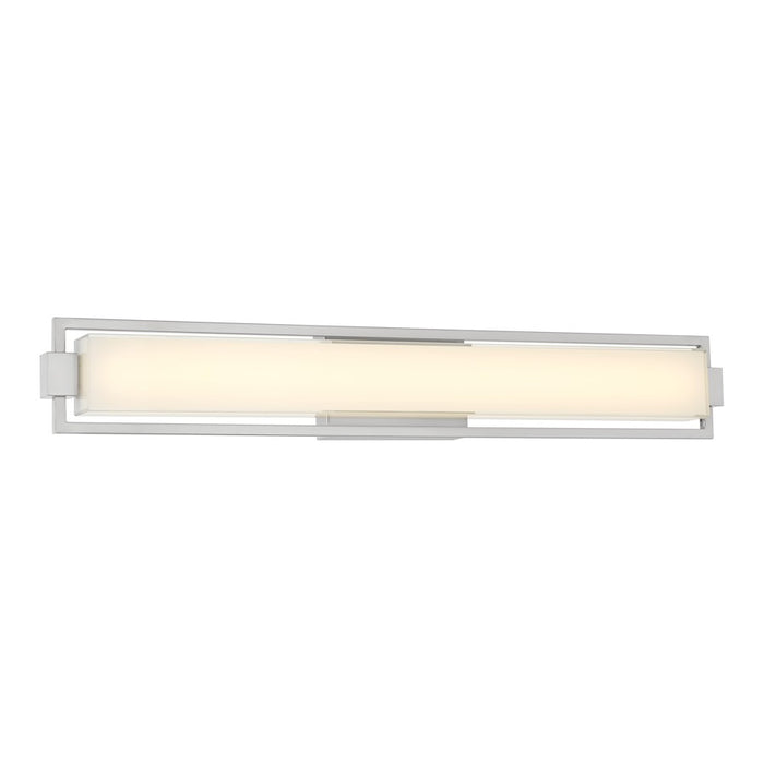 Minka George Kovacs Opening Act 31.25" LED Bath, Nickel/White