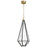 Minka George Kovacs Dripping Gems 1 Light 12" Pendant, Brass/Coal - P5521-726A-L