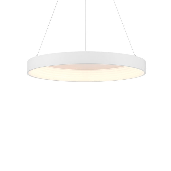 Minka George Kovacs Conc 1 Light Pendant, White/Frosted Acrylic - P5555-44B-L