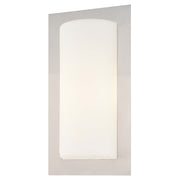 George Kovacs LED Wall Sconce | Contemporary Brushed Stainless Steel | Hallway & Bathroom Accent Light | 12in H, 420 Lumens | Model P561-144A-L