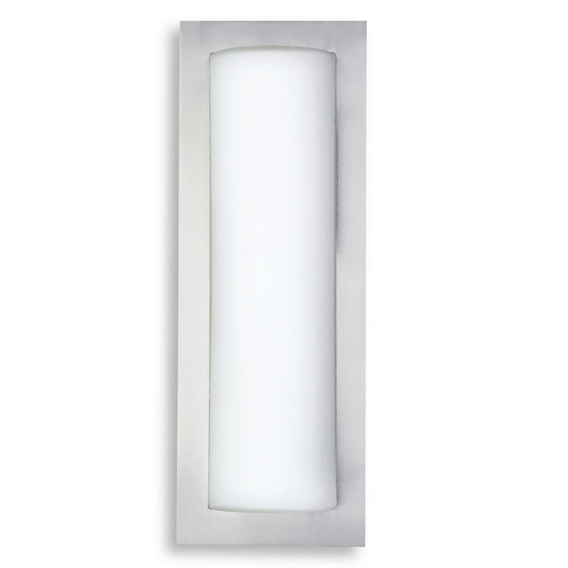 George Kovacs 2-Light Wall Sconce | Contemporary Brushed Stainless Steel | Hallway & Bathroom Accent | 6.75 x 3 x 18.5 in | Model P563-144A