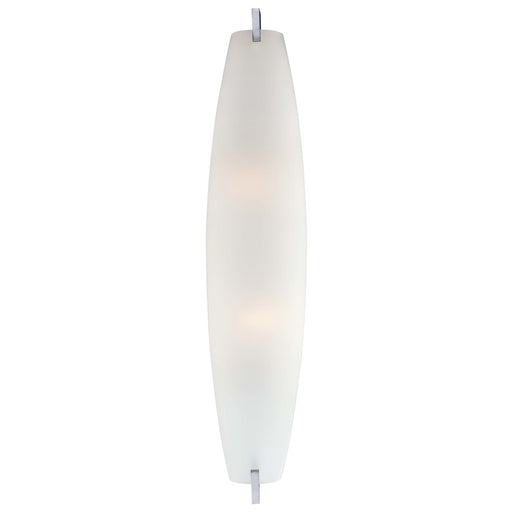 George Kovacs LED 24in 1-Light Wall Sconce | Chrome Contemporary | Hallway & Bathroom Accent | 4 x 5 x 24 in | Model P564-077-L