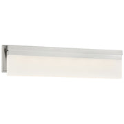 George Kovacs Skinny LED 23in 1-Light Wall Sconce | Contemporary Brushed Nickel and Frosted Glass | Bathroom Vanity & Hallway | Model P5723-084-L
