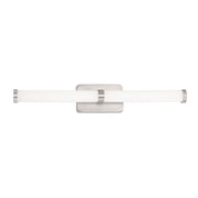 George Kovacs Loupe 28in 3-Light Bathroom Vanity Light | Contemporary Brushed Nickel | Bathroom Vanity | W 28 x D 3 x H 5 in | Model P575-084-L