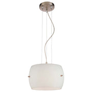George Kovacs 3-Light 12in Pendant | Contemporary Brushed Nickel | Kitchen Island & Dining Room | 12 x 8 in | Model P583-084