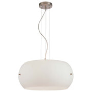 George Kovacs 3-Light 20in Pendant | Contemporary Brushed Nickel | Kitchen Island & Dining Room | 20 x 9 in | Model P584-084