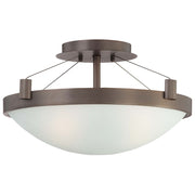 George Kovacs Suspended 3-Light Semi Flush Mount | Contemporary Copper Bronze Patina | Kitchen & Dining Room | Model P591-647