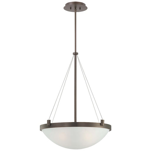 George Kovacs Suspended 21in 4-Light Pendant | Contemporary Copper Bronze Patina | Kitchen Island & Dining Room | 21 x 21 x 29 in | Model P592-647