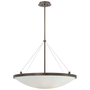 George Kovacs Suspended 34in 6-Light Pendant | Copper Bronze Patina Steel | Kitchen Island & Dining Room | 34 x 34 x 26 in | Model P593-647