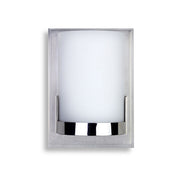 George Kovacs Convex 1-Light Wall Sconce | Contemporary Chrome Metal | Hallway & Bedroom Accent Light | 5 x 3 x 7 in | Model P5951-077