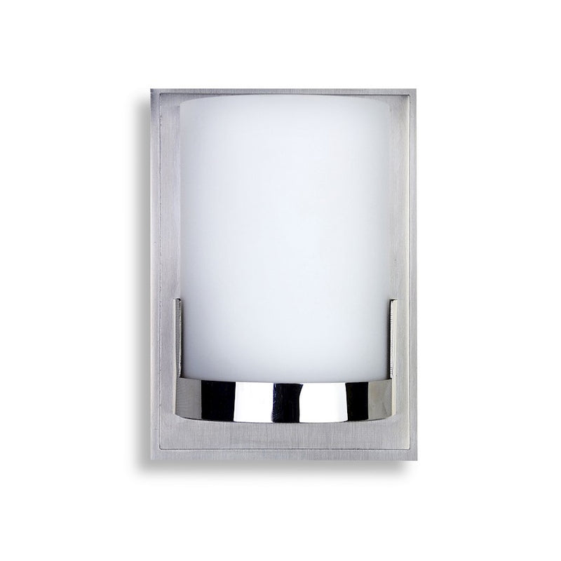 George Kovacs Convex 1-Light Wall Sconce | Contemporary Chrome Metal | Hallway & Bedroom Accent Light | 5 x 3 x 7 in | Model P5951-077