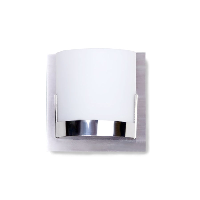 George Kovacs Convex 5in 1-Light Wall Sconce | Chrome Steel | Bathroom Vanity & Hallway | 5 x 3 x 5 in | Model P5952-077