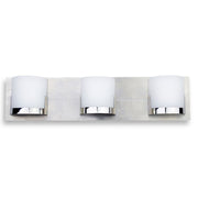 George Kovacs Convex 3-Light Bath Bar | Chrome Finish | Bathroom Vanity Light | 21 x 3 x 5 in | Model P5953-077