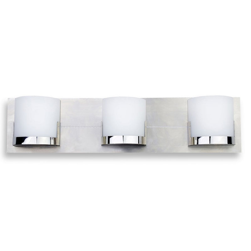 George Kovacs Convex 3-Light Bath Bar | Chrome Finish | Bathroom Vanity Light | 21 x 3 x 5 in | Model P5953-077