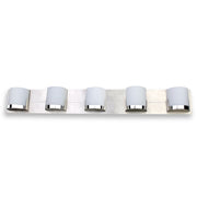 George Kovacs Convex 5-Light Bath Bar | Chrome Finish | Bathroom Vanity Light | 37 x 3 x 5 in | Model P5955-077