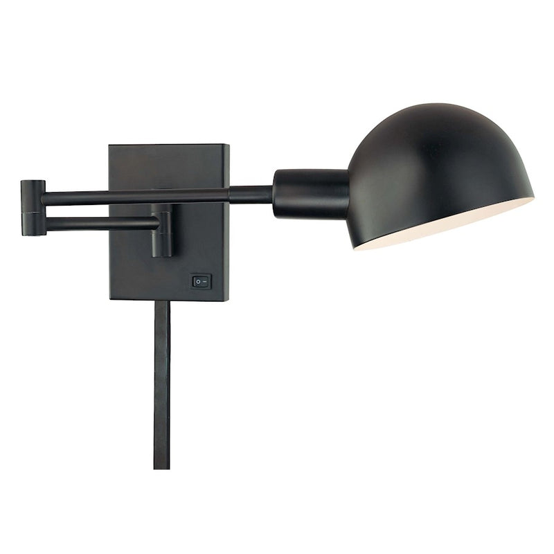 George Kovacs P3 1-Light Swing Arm Wall Sconce | Contemporary Antique Dorian Bronze | Bedroom & Living Room Reading Light | Model P600-3-615