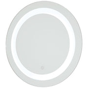George Kovacs 18in Round LED Wall Mirror | Integrated Light | Bathroom & Powder Room | 18 x 18 x 2 in | Model P6105