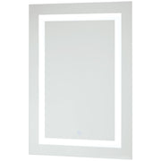 George Kovacs 20 x 28 in LED Wall Mirror | Illuminated Rectangle | Bathroom & Entryway | 20 x 2 x 28 in, Vertical Mount | Model P6107