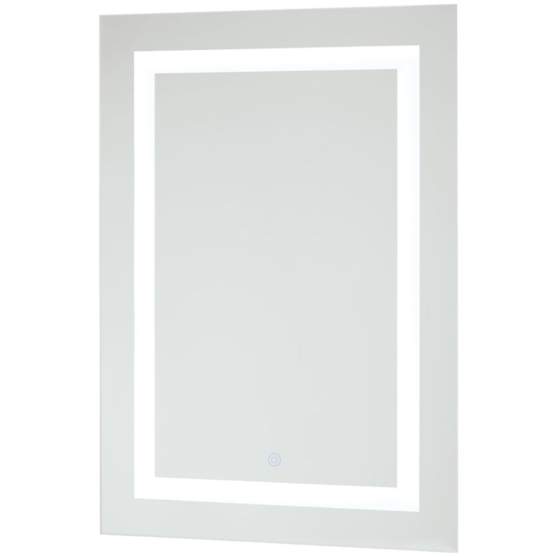 George Kovacs 20 x 28 in LED Wall Mirror | Illuminated Rectangle | Bathroom & Entryway | 20 x 2 x 28 in, Vertical Mount | Model P6107