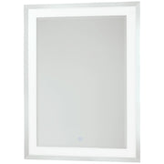 George Kovacs 24in LED Mirror | Contemporary Illuminated Wall Mirror | Bathroom & Vanity | 24 x 2 x 32 in, Vertical Mount | Model P6109