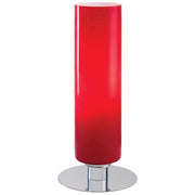George Kovacs 1-Light Table Lamp | Contemporary Chrome and Red | Living Room & Bedroom Accent | 6 x 13 in, Dimmable | Model P664-077