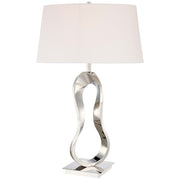 George Kovacs 1-Light 29in Table Lamp | Contemporary Polished Nickel | Living Room & Bedroom | 13 x 20 x 29 in | Model P722-613