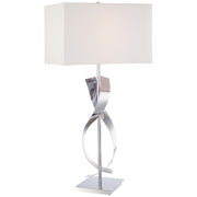 George Kovacs Portables 10in Table Lamp | Contemporary Chrome Finish | Living Room & Bedroom | 10 x 18 x 33 in | Model P723-077