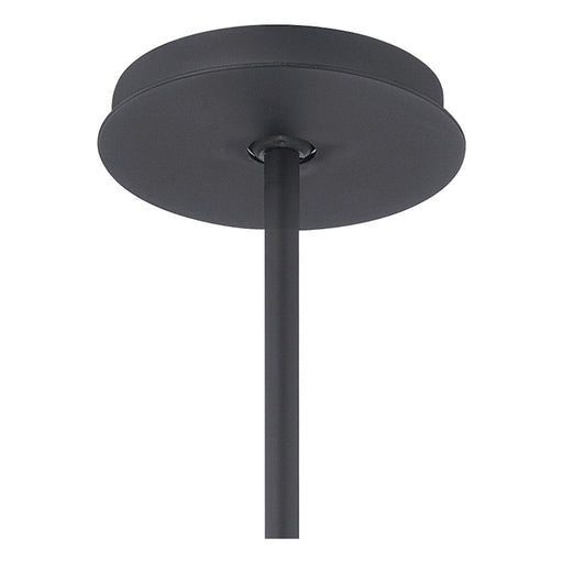 George Kovacs Gizmo 16in LED Flush Mount/Pendant | Industrial Black | Kitchen & Hallway | 16 x 16 x 5 in, Integrated LED | Model P724-066-L