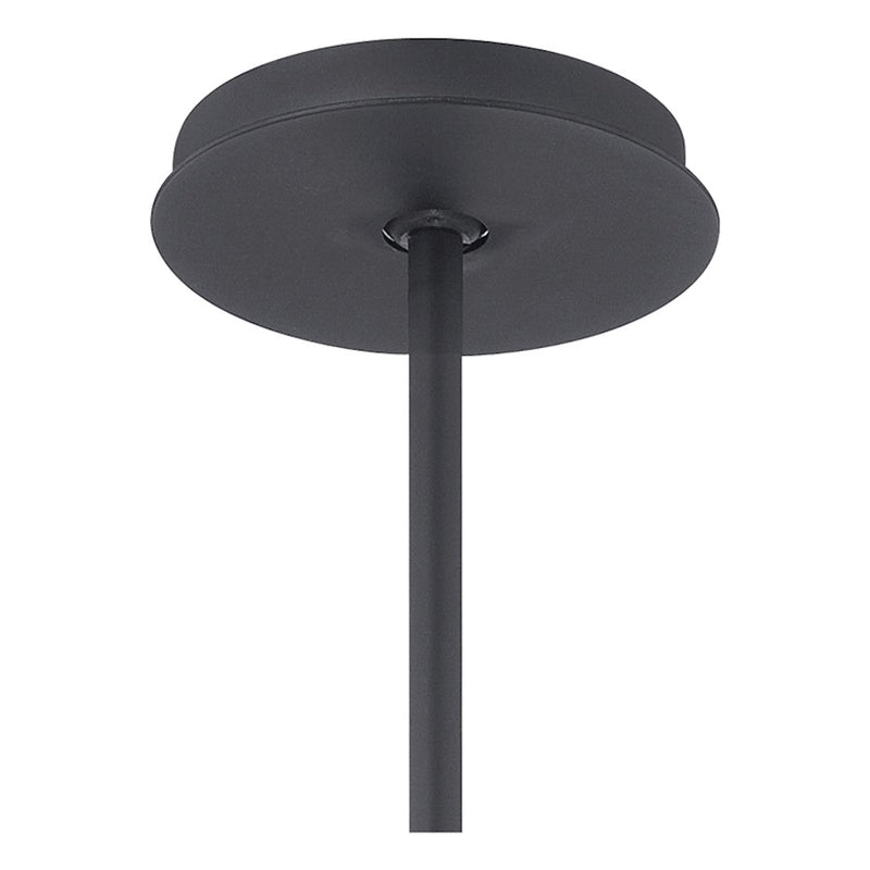 George Kovacs Gizmo 16in LED Flush Mount/Pendant | Industrial Black | Kitchen & Hallway | 16 x 16 x 5 in, Integrated LED | Model P724-066-L