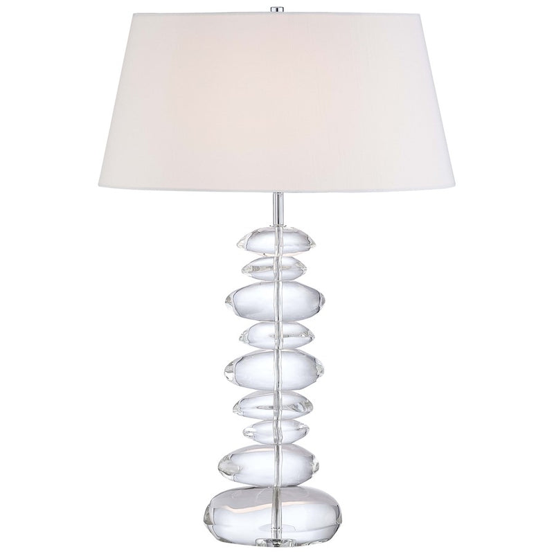 George Kovacs 1-Light 30in Table Lamp | Contemporary Chrome | Living Room & Bedroom | 13 x 20 x 30 in | Model P725-077