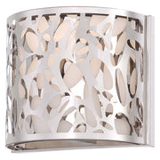 George Kovacs Layover 1-Light Bath Sconce | Contemporary Chrome and Etched Opal Glass | Bathroom Vanity | 6.5 x 7.5 x 6.25 in | Model P7981-077