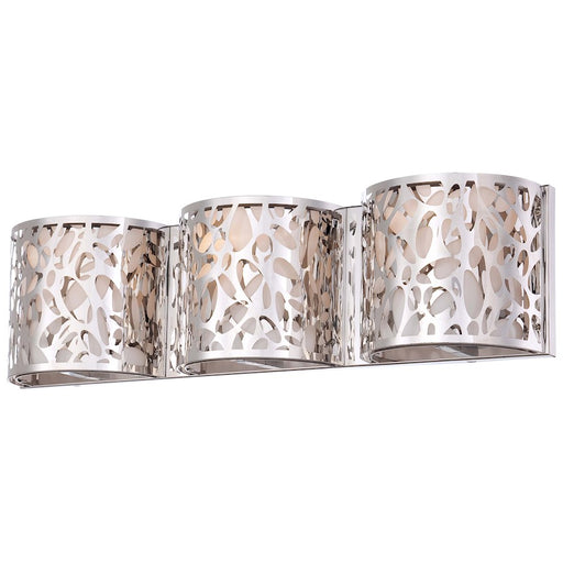 George Kovacs Layover 3-Light Bathroom Vanity Light | Contemporary Chrome and Etched Opal Glass | Bathroom Vanity & Powder Room | Model P7983-077