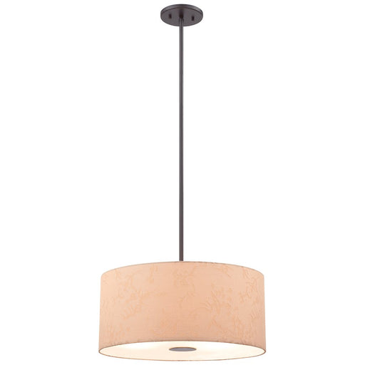 George Kovacs Kimono 18in 3-Light Pendant | Contemporary Antique Dorian Bronze | Dining Room & Kitchen Island | 18 x 18 x 8 in | Model P8081-615