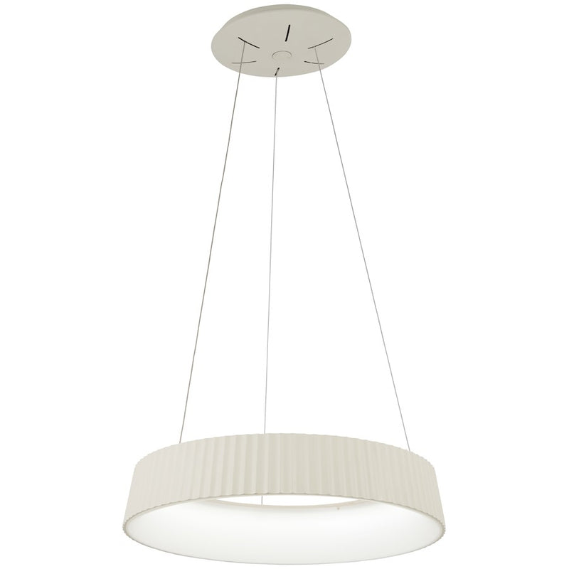 George Kovacs Star Gate LED Pendant | White Finish and Acrylic Diffuser | Dining Room & Living Room | 24 x 24 x 47 in | Model P8130-044-L