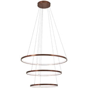George Kovacs Full Orbit 32in LED Pendant | Modern Satin Bronze and Acrylic | Dining Room & Kitchen Island | 32 x 32 x 59 in | Model P8163-670-L