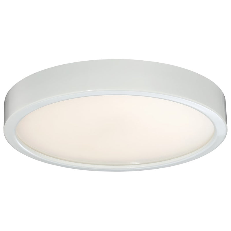 George Kovacs LED Puck Light | Transitional White and Clear Glass | Outdoor Sconce for Covered Patio & Entryway | Model P842-044-L