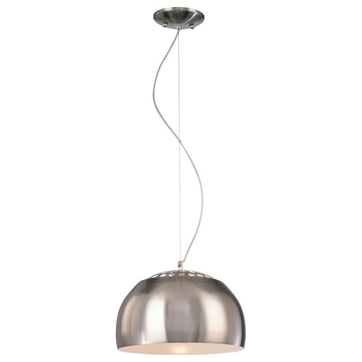 George Kovacs P861-084 1-Light Pendant | Contemporary Brushed Nickel | Kitchen Island & Dining Room Accent | 13 x 10 in | Model P861-084