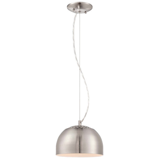 George Kovacs 1-Light Pendant | Contemporary Brushed Nickel | Kitchen Island & Dining Room | 9 x 7 in, ETL Listed | Model P862-084