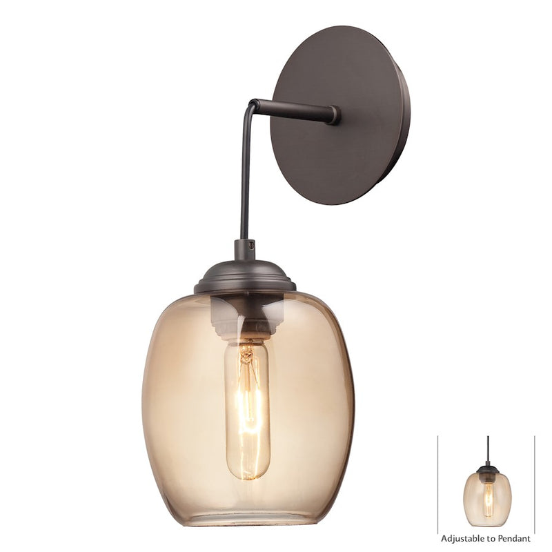 George Kovacs Bubble 6in 1-Light Mini Pendant | Industrial Copper Bronze Patina Metal | Kitchen Island & Dining Room Accent | Model P931-647