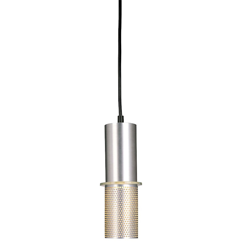 George Kovacs P9451-2-614 9in 1-Light Mini Pendant | Contemporary Satin Aluminum | Kitchen Island & Dining Area | 4 x 9 in | Model P9451-2-614