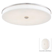 George Kovacs U.H.O. LED Flush Mount | Contemporary Brushed Nickel | Hallway & Bedroom Ceiling Light | 15in Square x 4in H | Model P950-084-L
