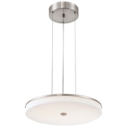 George Kovacs U.H.O. 15in LED Pendant | Contemporary Brushed Nickel | Kitchen Island & Dining Room | 15 x 15 x 3.25 in, 110V | Model P951-084-L