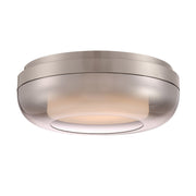 Minka George Kovacs First Encounter 15in LED Flush Mount | Transitional Brushed Nickel | Entryway & Hallway Ceiling Light | Model P952-2-084-L