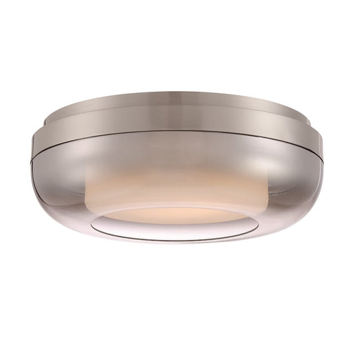 Minka George Kovacs First Encounter 15in LED Flush Mount | Transitional Brushed Nickel | Entryway & Hallway Ceiling Light | Model P952-2-084-L